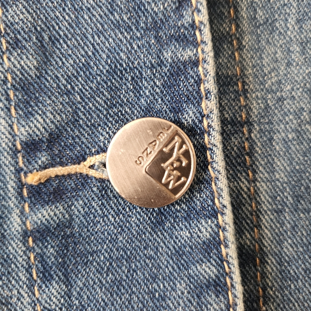 Love Brand Jean Jacket Pearls Denim Large Boutique - Picture 5 of 7